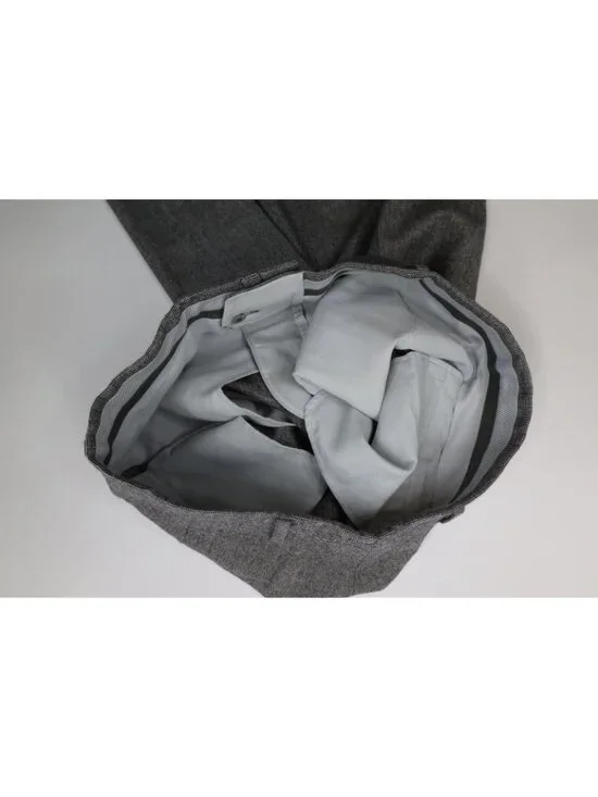 Vintage 70s Christian Dior Mens 34x34 Heavy Wool Knit Wide Leg Chino Pants Plaid - Picture 10 of 15